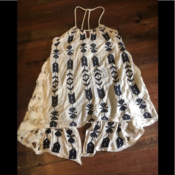 Free People Black and White Tank Top - Picture 3 of 8